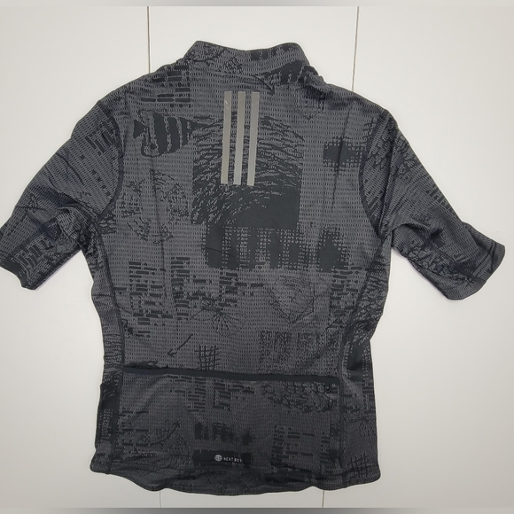 Adidas X Parley Short Sleeve Cycling Jersey Women Size M Black HF9020 New - Picture 2 of 12